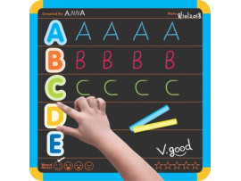 Itoys 4-in-1 magnetic slate with alphabets and numbers  (Multicolor)